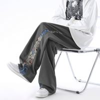 Pantalones Deportivos de Primavera para Hombre, Pantalones Holgados y Sueltos con Cintura Elástica y Cierre de Cordón, Leggings para Adolescentes, Estilo Urbano