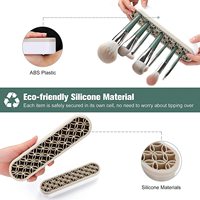 Boîte de Rangement de Bureau pour Accessoires de Couture en Gros, Outils d'Artisanat, Organisateur d'Outils de Nail Art, Support de Pinceaux en Silicone