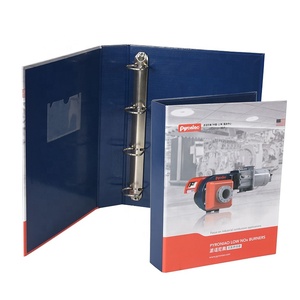 Porte-documents de bureau <span class=keywords><strong>A4</strong></span> personnalisé, durable, en carton <span class=keywords><strong>rigide</strong></span>, avec 4 anneaux en tissu et poche, imprimé sur du papier - Product Image 1
