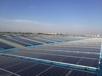 Structure de montage solaire fixe pour toiture industrielle en métal avec système modulaire AL6005-T5 SUS304, durée de vie de 25 ans pour l'installation photovoltaïque