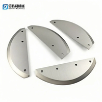 Cuchilla de Acero Inoxidable para Picar Alimentos, Dureza 58-60 HRC, Alta Resistencia al Desgaste, Cortador de Carne y Verduras Congeladas, Cuchilla de Forma Especial para Carne