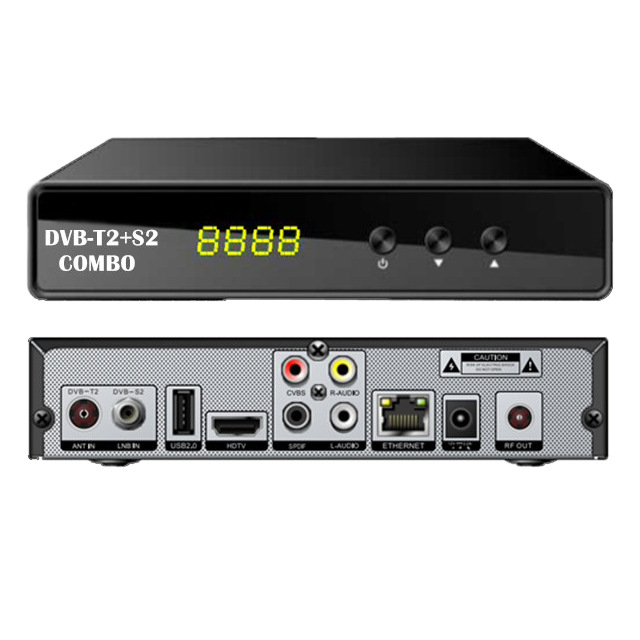 Smart UUVISION CM1686 MPEG4 H.264 Sunplus 1505B Chipset 512MB Memory 64MB Flash Combo DVB-T2+S2 T2S2 Digital Satellite Receiver
