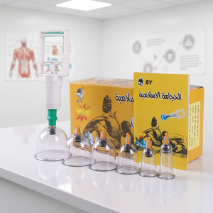 Высококачественный утолщенный набор для вакуумного массажа из 6 предметов, медицинский китайский вакуумный массажер, аппарат для баночного массажа, банки для хиджамы - Product Image 2