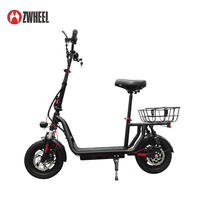 Scooter électrique élégant à 2 roues pour adultes, moteur 500W, capacité de charge 120 kg, batterie au lithium, étanche, portable, scooter électrique urbain