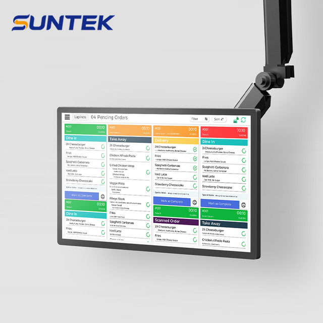 High-Performance 15.6 Inch FHD 1920*1080P Vesa Wall Mount Kds Capacitive SUNTEK Touch Screen Monitor with Industrial LCD Display