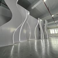 Décor de mariage populaire en PVC : toile de fond ondulée pour mariage, support de toile de fond, décoration de scène de fête