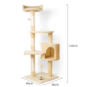 <span class=keywords><strong>คอนโด</strong></span>สัตว์เลี้ยงสุดหรูวัสดุทำจากเสาให้แมวหลายระดับขนาดใหญ่ - Product Image 3