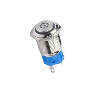 16MM metal button, high head, with light, IP65 - Product Image 2