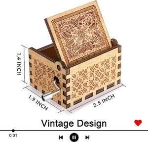 Carillon a manovella con dipinti colorati-un bel <span class=keywords><strong>regalo</strong></span> <span class=keywords><strong>per</strong></span> gli amanti <span class=keywords><strong>della</strong></span> <span class=keywords><strong>musica</strong></span>. Carillon a otto toni. - Product Image 3