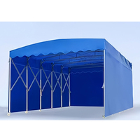 Tuyaux en acier galvanisé de haute qualité couverture en PVC pliant coulissant pousser tirer toit tente étanche chapiteau auvent voiture Garage tente