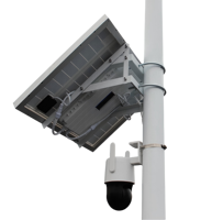 Système de montage solaire hors réseau pour caméra CCTV EBOY ECN25SYN 20W 40W 60W 80W IP66 avec batterie, kit complet