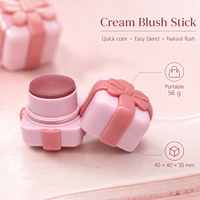Nouveauté : Crème blush pressée multi-teintes en forme originale, impression de marque privée disponible pour les propriétaires de marques dès maintenant