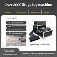 Machine à fumée de scène extérieure 3000W avec une large zone de couverture, générateur de fumée d'eau à haut rendement pour les spectacles en plein air
