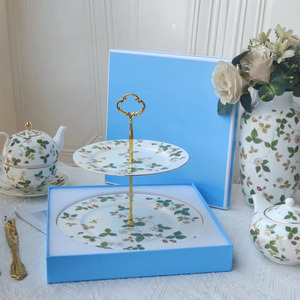 Tasse à café et soucoupe <span class=keywords><strong>en</strong></span> porcelaine fine plaquée or britannique, motif fraise sauvage verte moderne, 250 ml, coffret cadeau pour le thé de l'après-midi - Product Image 4