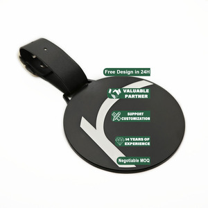 Etiqueta de Metal para Bolsa de Golf, Redonda, Tamaño Estándar, Personalizable, Sublimable, con Diseño de Rayo, para Recuerdos de Eventos - Product Image 1