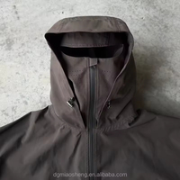 Vestes pour hommes, veste coupe-vent imperméable personnalisée à fermeture éclair pour hommes, manteau pull-over, veste de protection extérieure, veste coupe-vent en nylon de type ninja