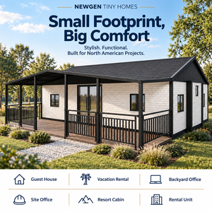 Mini-maisons modernes en conteneurs préfabriqués de 40/30/20 pieds pour maison d'hôtes, location vacances, bureau de jardin, bureau de chantier, complexe hôtelier - Product Image 1