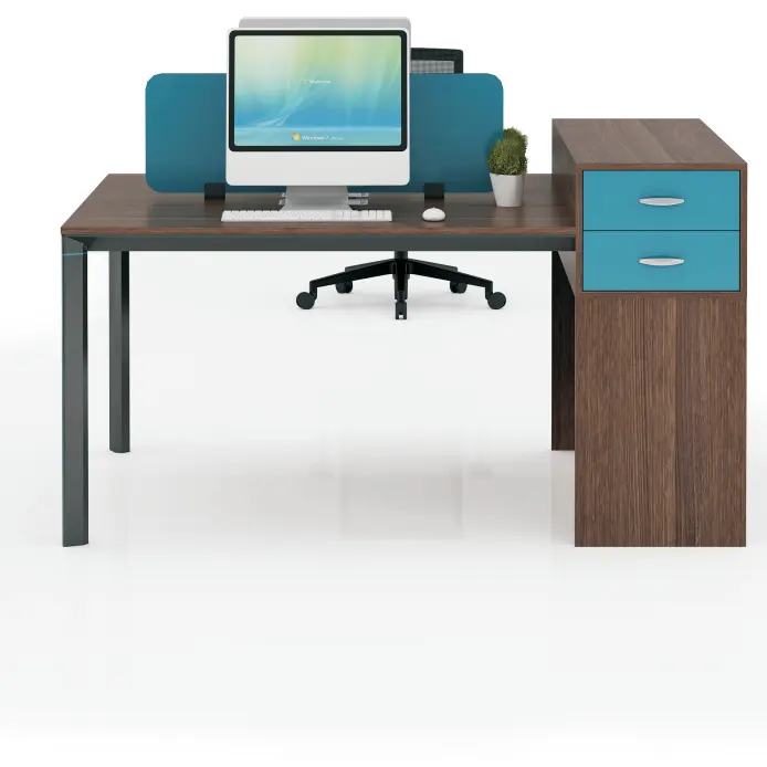 Оптовая продажа, дешевая деревянная двухштатная офисная мебель