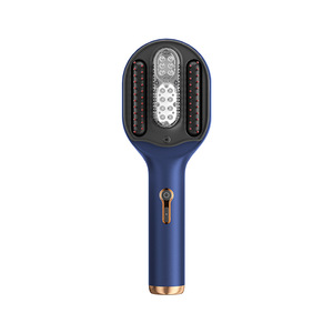 Electric Massage Comb Head Massager EMS Vibration Negative Ion Red Light Scalp Care PM131 Navy Blue - Product Image 2