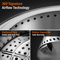Brasero portable en acier inoxydable 304 pour le camping en plein air