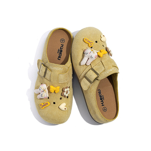 Chaussures <span class=keywords><strong>Boston</strong></span> pour femmes, mules décontractées avec boucle décorative fleur 3D, semelle confortable en PVC, style <span class=keywords><strong>Birkenstock</strong></span> - Product Image 3
