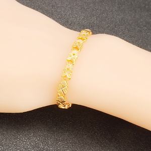 โรงงาน JXX ผลิตกำไลข้อมือทอง 24k ชุบทองเหลือง ดีไซน์หรูหราสำหรับผู้หญิง - Product Image 6