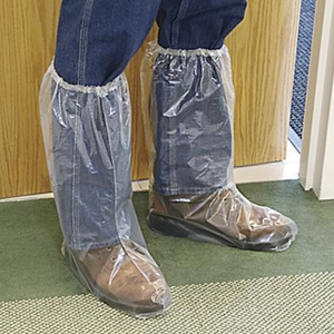 נעלי גשם כחולות ונעליים לכסות עמיד למים שקוף פלסטיק עמיד למים - Product Image 4