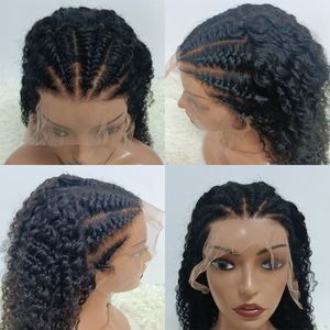 Perruques frontales en dentelle 13x4 Letsfly Hair personnalisées, tresses bouclées crépues, pré-épilées, cheveux naturels, 18-32 pouces, vente en gros de cheveux humains - Product Image 3