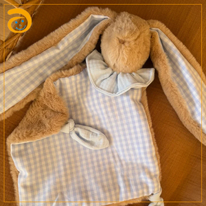 Doudou Lapin en Peluche Doux pour Bébé, Couverture de Sécurité, Jouet Réconfortant pour Nouveau-né, Cadeau de Literie pour Berceau - Product Image 4