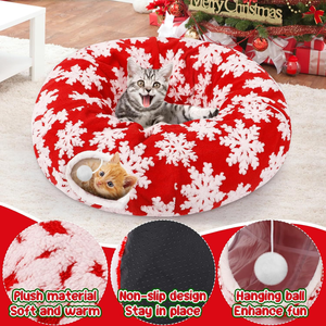 Kedi tüneli yatak, kedi tüneli noel ağacı etek, sevimli kedi geçirmez tünel yatak noel ağacı altında, Pet oyuncak hediyeler - Product Image 2