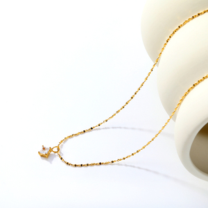 Collier papillon en acier inoxydable plaqué or imperméable avec pendentif découpé et chaîne à maillons pour femme - Product Image 6