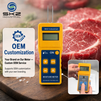 SKZ111C-2 Humidimètre numérique LCD léger pour viande, alimenté par batterie 9V, personnalisation OEM, équipement de test pour usine de transformation de viande