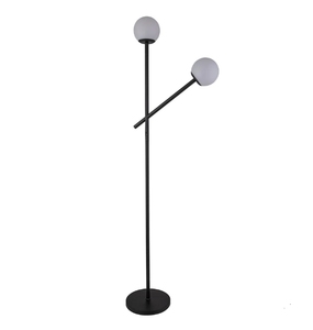 Lámpara de Pie con Tubo de Hierro y Pantalla de Lino para Oficina, Habitación de Hotel, Lámpara de Lectura - Product Image 5