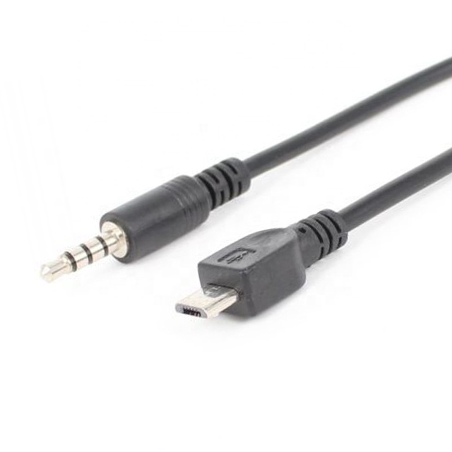Micro Usb to Jack 3.5mm Audio Cable Connector 3.5 Headphone Plug Phone Audio Adapter Cable for V8 40cm