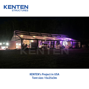 Clearspan địa điểm 20x30 30x30 30x50 50 50x50 rõ ràng Top marquee sự kiện nhựa nhiệm vụ nặng nề ngoài trời đỉnh atrium Lều Patio tán - Product Image 5