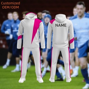 Trajes de chándal personalizados con logotipo pantalones de chándal transpirables y conjunto con capucha y mangas largas y sombreros trajes de chándal de secado rápido para hombres - Product Image 1