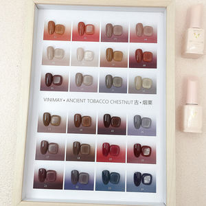 Vinimay Donkerbruine <span class=keywords><strong>Gel</strong></span> Nagellak Set Kleuren Veganistisch Doorweekt Uv-Gellak Groothandel Professionele Nagelgellakken - Product Image 1
