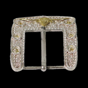 Venta directa de fábrica Moda Personalizada Diseño de lujo Logotipo artístico Metal Plata Aleación de zinc Hebillas de cinturón de alta precisión - Product Image 6