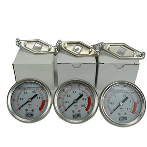 Manometro ad Alta Pressione Riempito d'Acqua in Acciaio Inox per Trattamento Acque e Olio, Prezzo di Fabbrica - Product Image 1