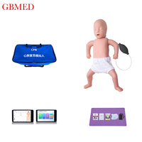 Maniquí de RCP Infantil de Alta Simulación con Tableta de 8 Pulgadas y Software Inteligente, Muñeco de RCP de Cuerpo Blando para Entrenamiento de Enfermería