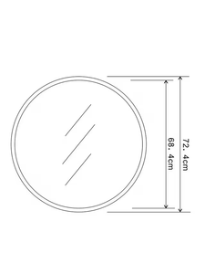 Farmhouse Entryway Modern Decoration Wall Wood Rustic <strong>Oak</strong> Small Wall <strong>Mirror</strong> Wood <strong>Round</strong> <strong>Mirror</strong> - Product Image 5