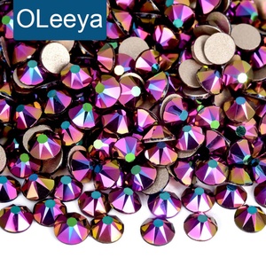 Oleeya Bling Nouvelles Couleurs 2088 16cut SS16 Strass en Cristal Rose Gold AB pour Nail Art - Product Image 1