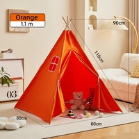Tente de camping extérieure quatre saisons pour enfants, en toile, peinte à la main avec des graffitis, pour une chambre