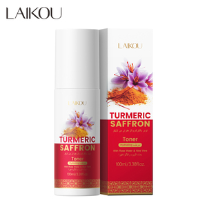 LAIKOU โทนเนอร์ขมิ้นผสมหญ้าฝรั่น สเปรย์ฉีดหน้าบำรุงผิวจากธรรมชาติ ปลอบประโลมผิว ให้ความสดชื่น ชุ่มชื้นด้วยว่านหางจระเข้และน้ำกุหลาบ 100 มล. - Product Image 6