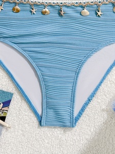 Conjunto de Bikini Dulce, Decoración de Concha Dividida a la Moda, Conjunto de 2 Piezas para Nadar en la Playa para Niñas y <span class=keywords><strong>Adolescentes</strong></span> - Product Image 4