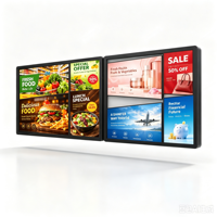 Écran LCD mural intérieur de 21,5 pouces pour lecteur publicitaire de centre commercial 1920*1080 Android WIFI Verre trempé USB RJ45