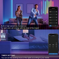 Contrôleur de musique LED SPI DC5-4V 600 pixels adressables, bande lumineuse 3 canaux IP20 30M 360W 6A, télécommande IR 38 touches, certifié CE/FCC