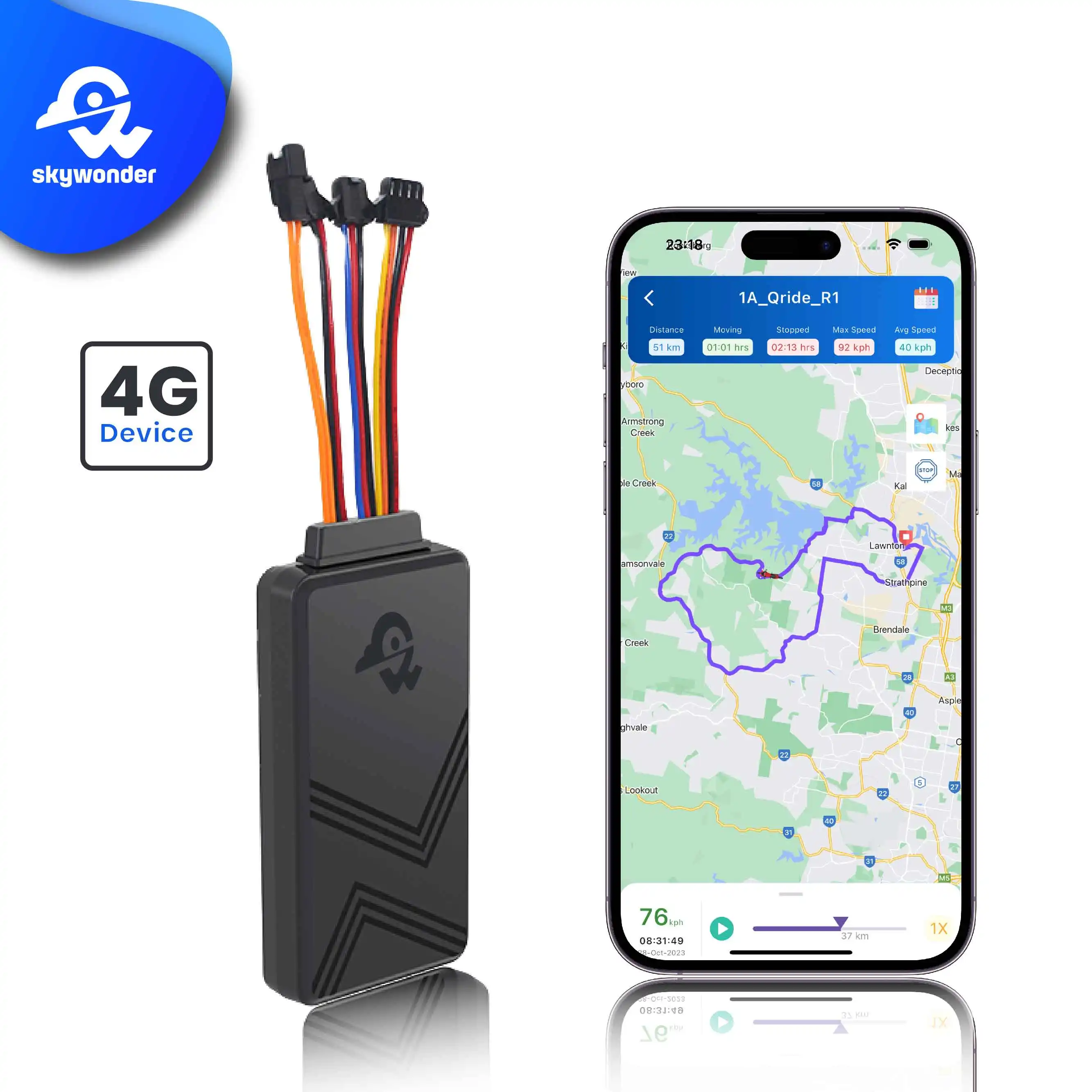 Rastreador GPS para carro Mini Senior, suporte para PC, ISO, Android, APP 4G, Rastreador GPS para carro
