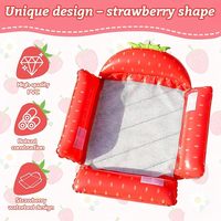 Fauteuil flottant gonflable pliable en forme de fruit pour piscine, idéal pour le divertissement aquatique