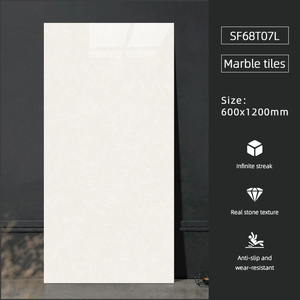 Azulejos de Pared Interiores de Cerámica <span class=keywords><strong>Blanca</strong></span> de Lujo, 600x1200mm, Brillantes, 8MM de Grosor, Resistentes al Desgaste, Imitación Ladrillo Moderno, Porcelana para Escuelas - Product Image 2